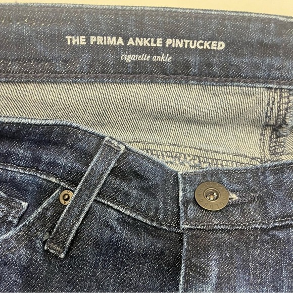 AG ADRIANO GOLDSCHMIED  Prima Pintuck Ankle Cigarette Jeans size 27‎ - Picture 8 of 10